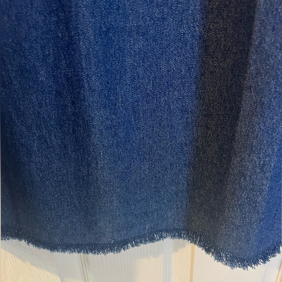 Sexy Vintage Le Mieux Denim Cotton Dress with Double Spaghetti Straps - Picture 5 of 5